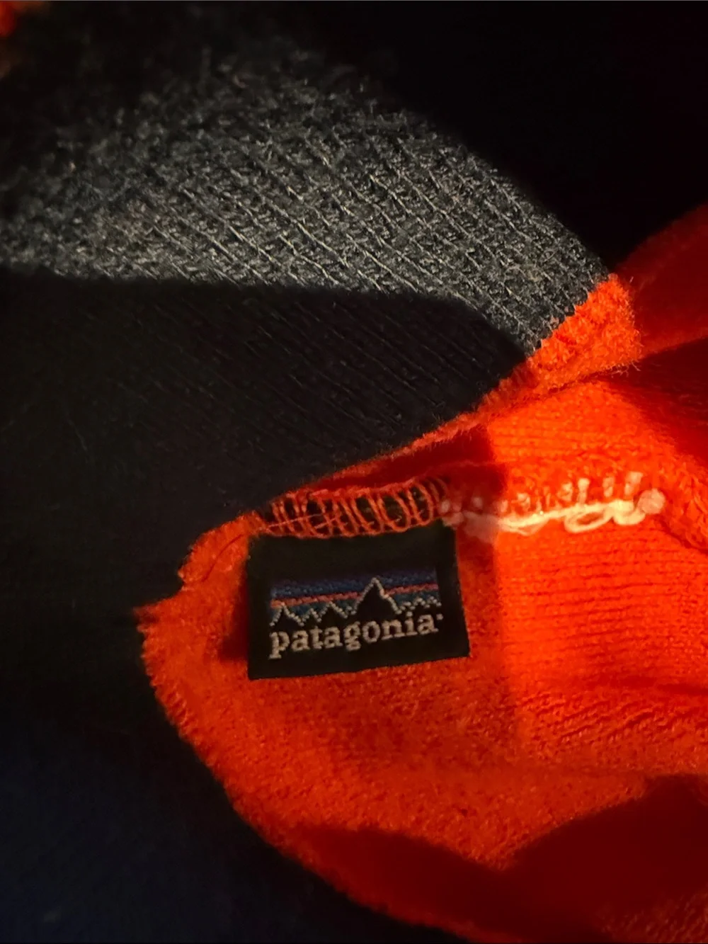 Patagonia Orange Beanie Hat